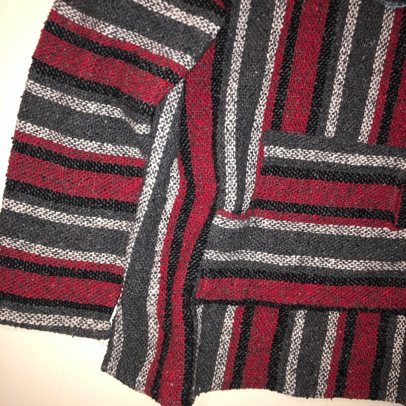 Baja Hoodie Brand Unknown Mens Size Large Red Grey Black - Picture 2 of 9